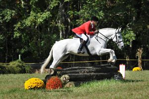 Morley Thompson clears a fence at the Camargo Hunter Trials