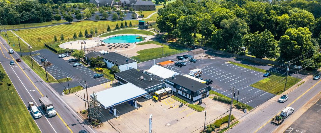 Aerial photo of RJ Wags Park
